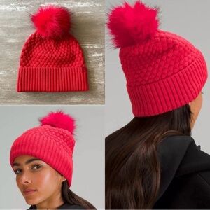 Lululemon red beanie